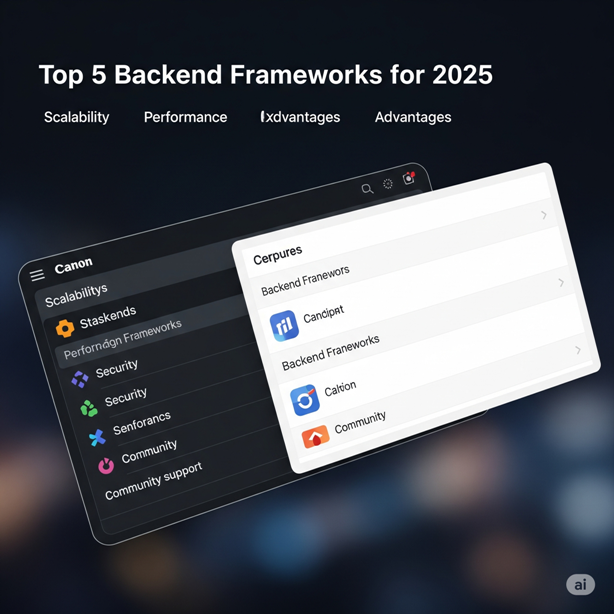 Top 5 Backend Frameworks for 2025
